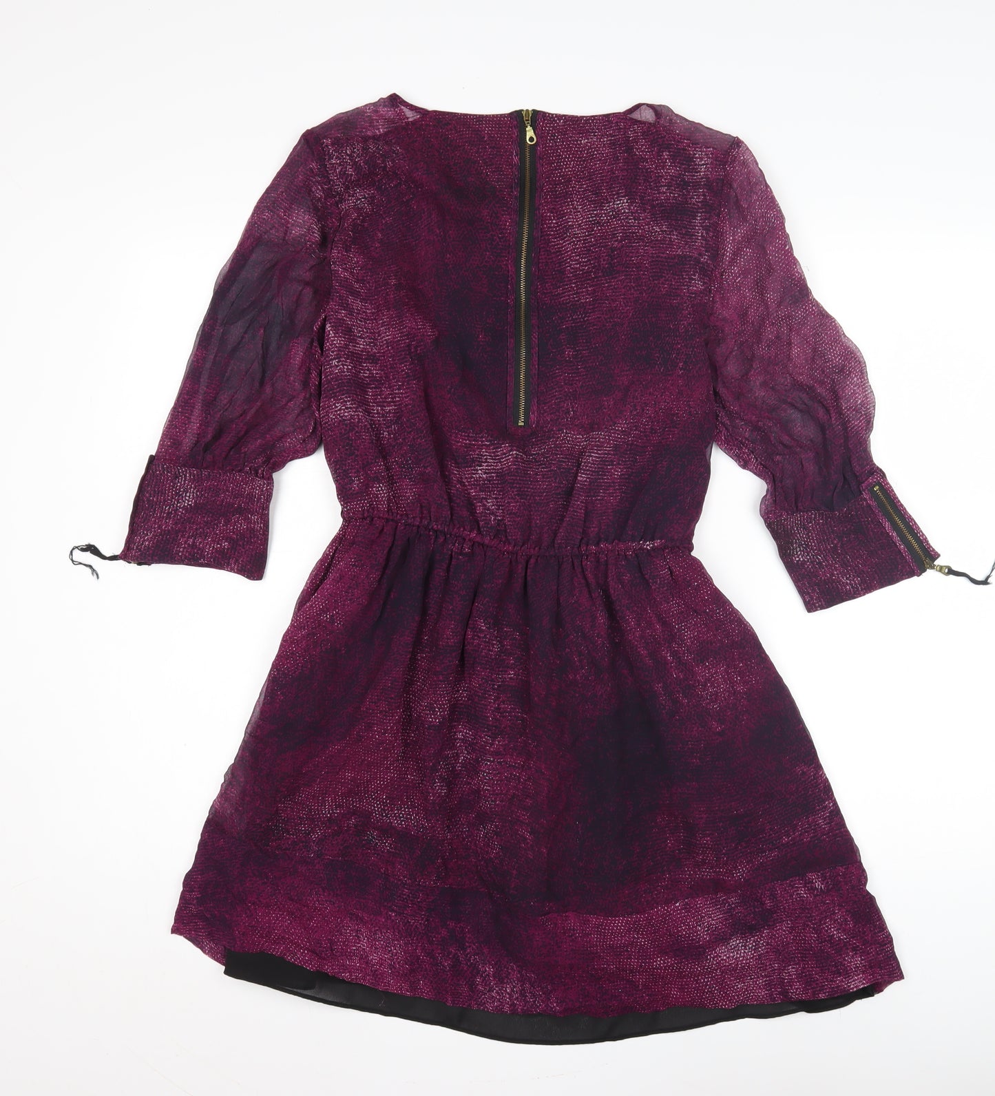 Whistles Women's Purple A-Line Dress Size 10