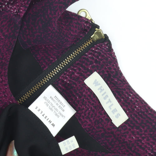Whistles Women's Purple A-Line Dress Size 10