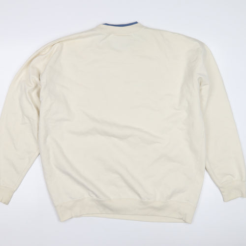 M & C Sportswear Unisex Ivory XL Pullover Sweatshirt