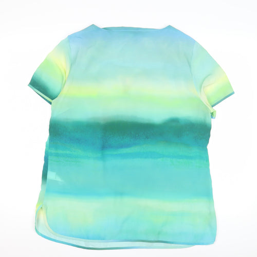 Marks and Spencer Women's V-Neck Multicoloured Blouse Size 16