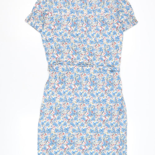Linea Women's Floral Shift Dress in Blue, Size 10