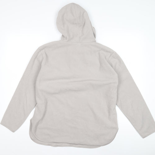 H&M Grey Unisex Pullover Hoodie, Size 42, Regular Fit