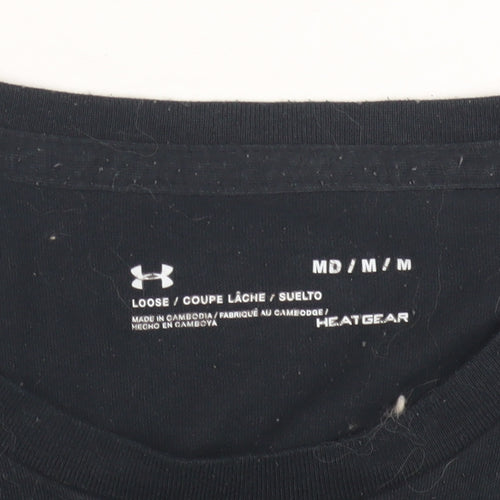 Under Armour Men's Black Relaxed T-Shirt M Lightweight