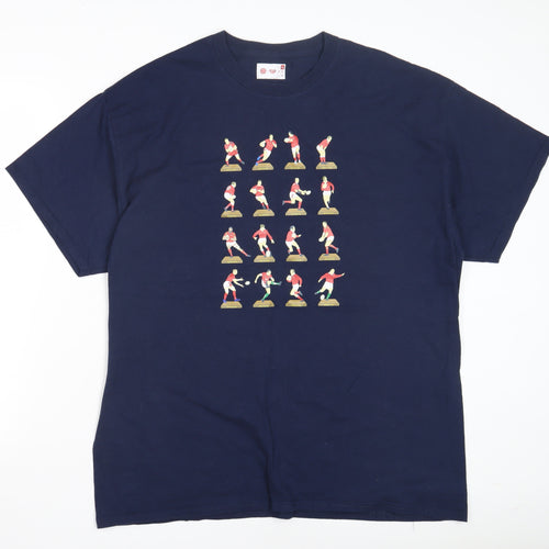 Blue XL T-Shirt - Comfortable Cotton Crew Neck