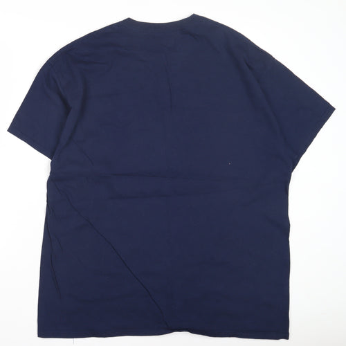 Blue XL T-Shirt - Comfortable Cotton Crew Neck