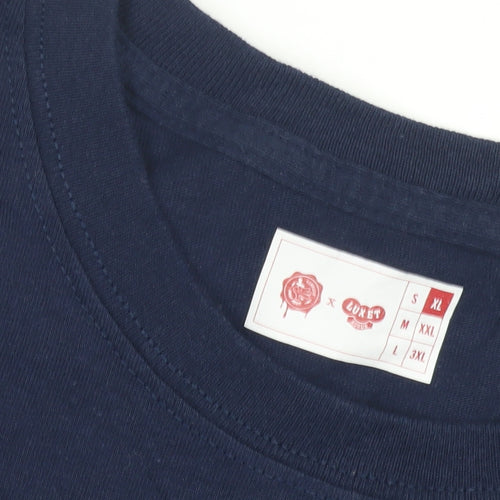 Blue XL T-Shirt - Comfortable Cotton Crew Neck