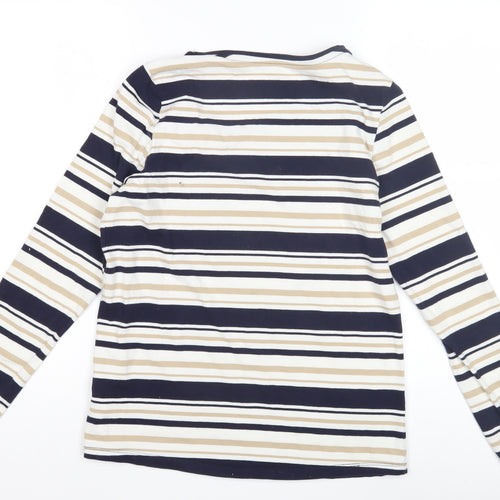 Esmara Unisex Adult Beige Striped Long Sleeve T-Shirt L