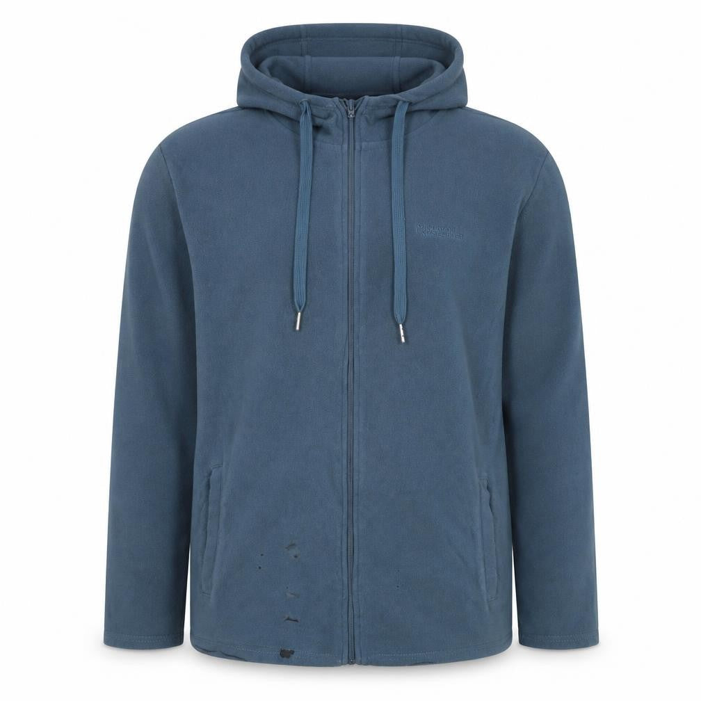 Mountain Warehouse Men's Blue Full Zip Fleece Hoodie L