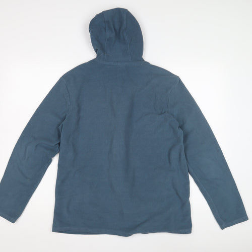 Mountain Warehouse Men's Blue Full Zip Fleece Hoodie L