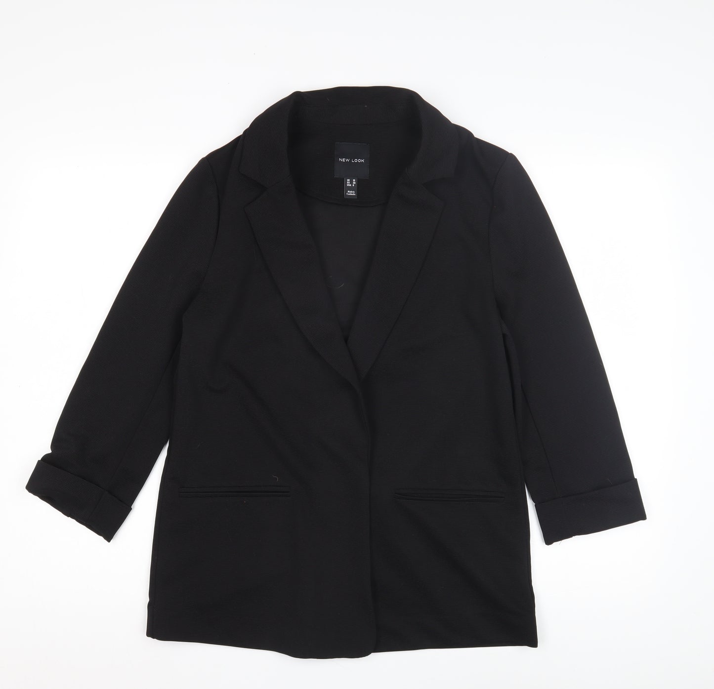 New Look Women's Black Blazer Size 10