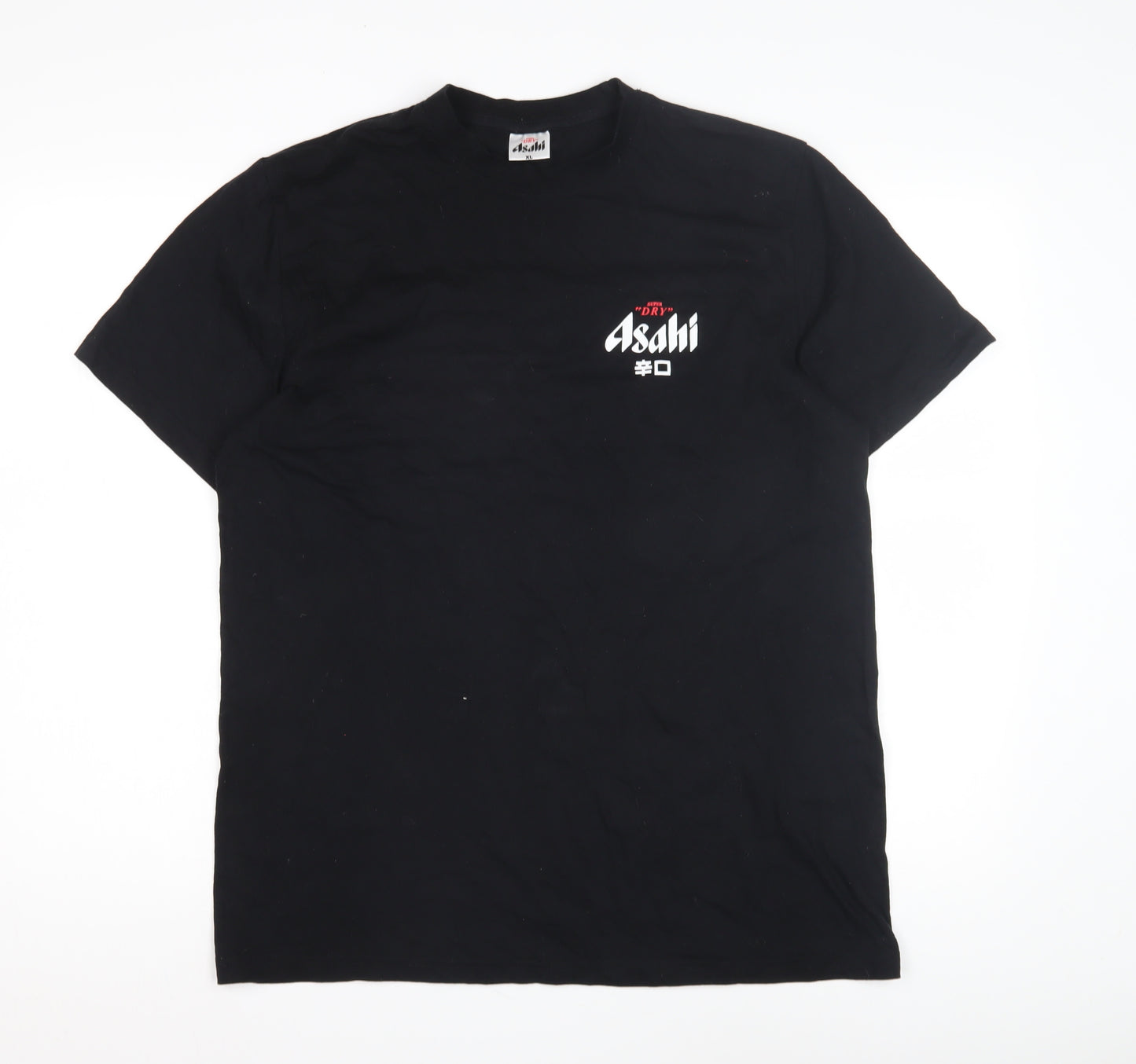 Asahi Men's Black XL Graphic Print T-Shirt