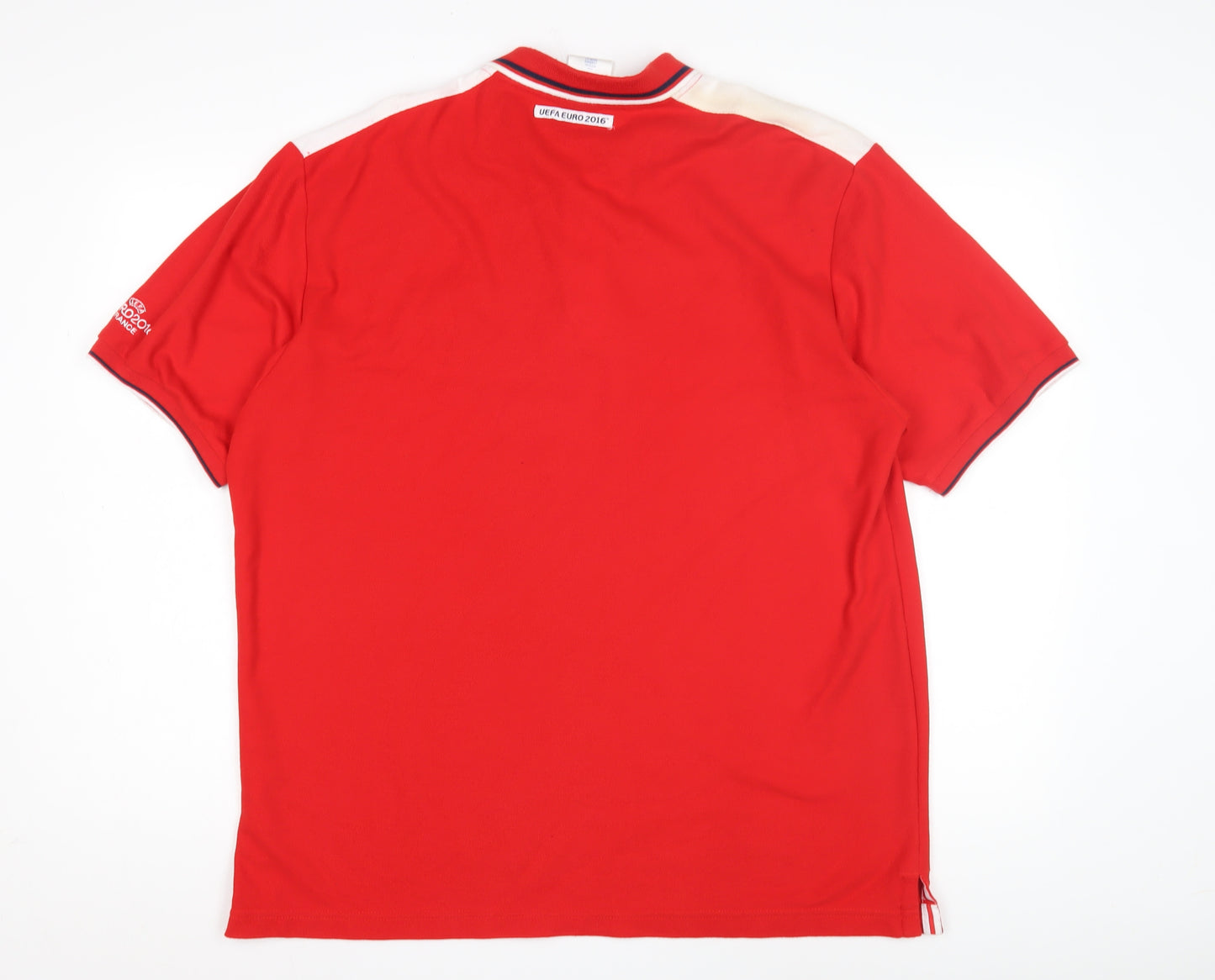 Euro 2016 England Men's Red Polo Shirt XL