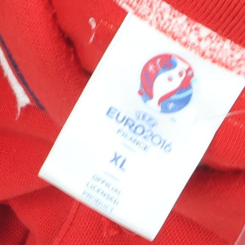 Euro 2016 England Men's Red Polo Shirt XL