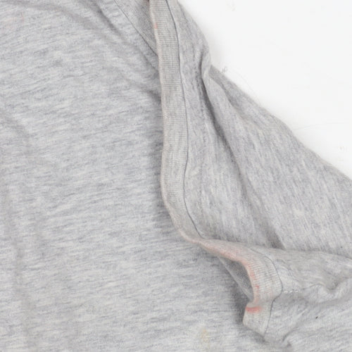 Nike Unisex Grey Cropped T-Shirt, S, Casual Athletic Style
