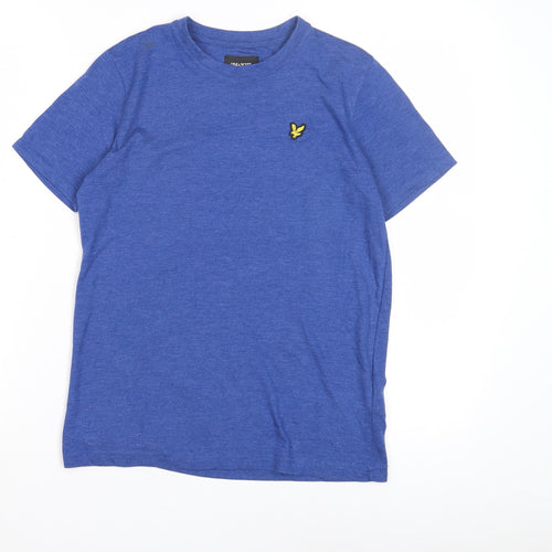 Lyle & Scott Boys Blue T-Shirt 9-10 Years Short Sleeve
