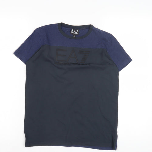 Emporio Armani Boys Blue Logo T-Shirt 14 Years
