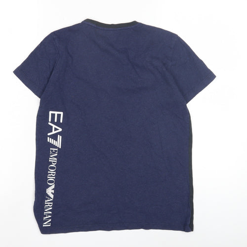 Emporio Armani Boys Blue Logo T-Shirt 14 Years