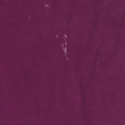 Nike Men's Purple V-Neck T-Shirt, Size L, Logo Accent