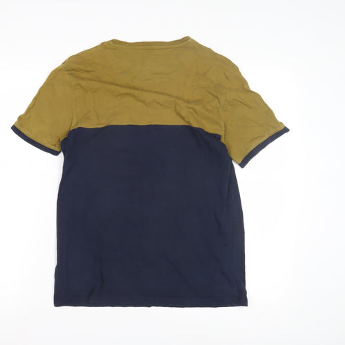 Ted Baker Men's Colourblock T-Shirt Size 3 Multicoloured