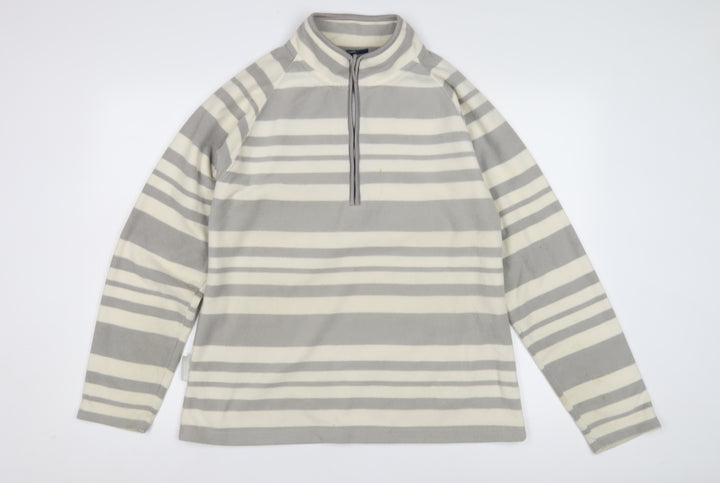 Mountain Warehouse Women's Grey Striped Sweatshirt Size 10