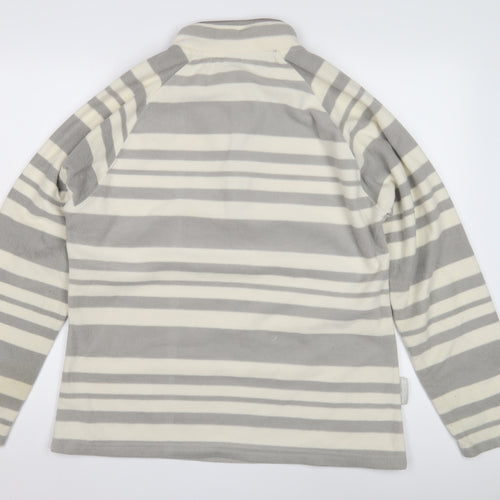 Mountain Warehouse Women's Grey Striped Sweatshirt Size 10