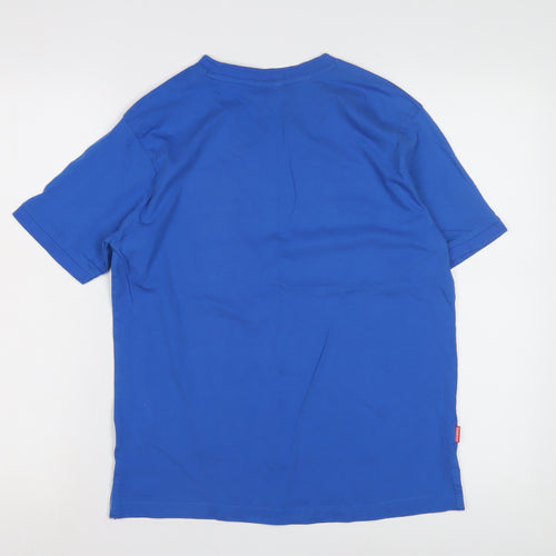 Slazenger Boys Blue Cotton T-Shirt V-Neck 13 Years