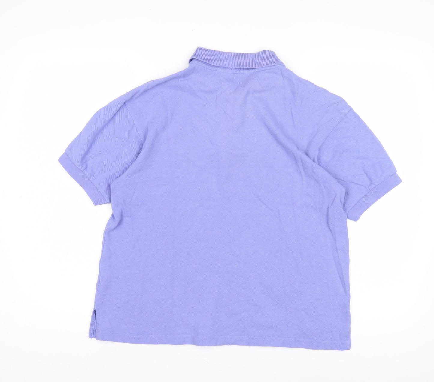 Damart Unisex Purple Polo Shirt, M, Casual Spring Wear