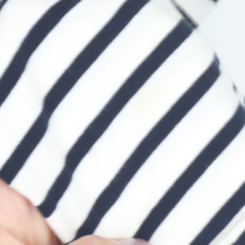 Tommy Hilfiger Girls Navy Striped A-Line Dress, 24 Months