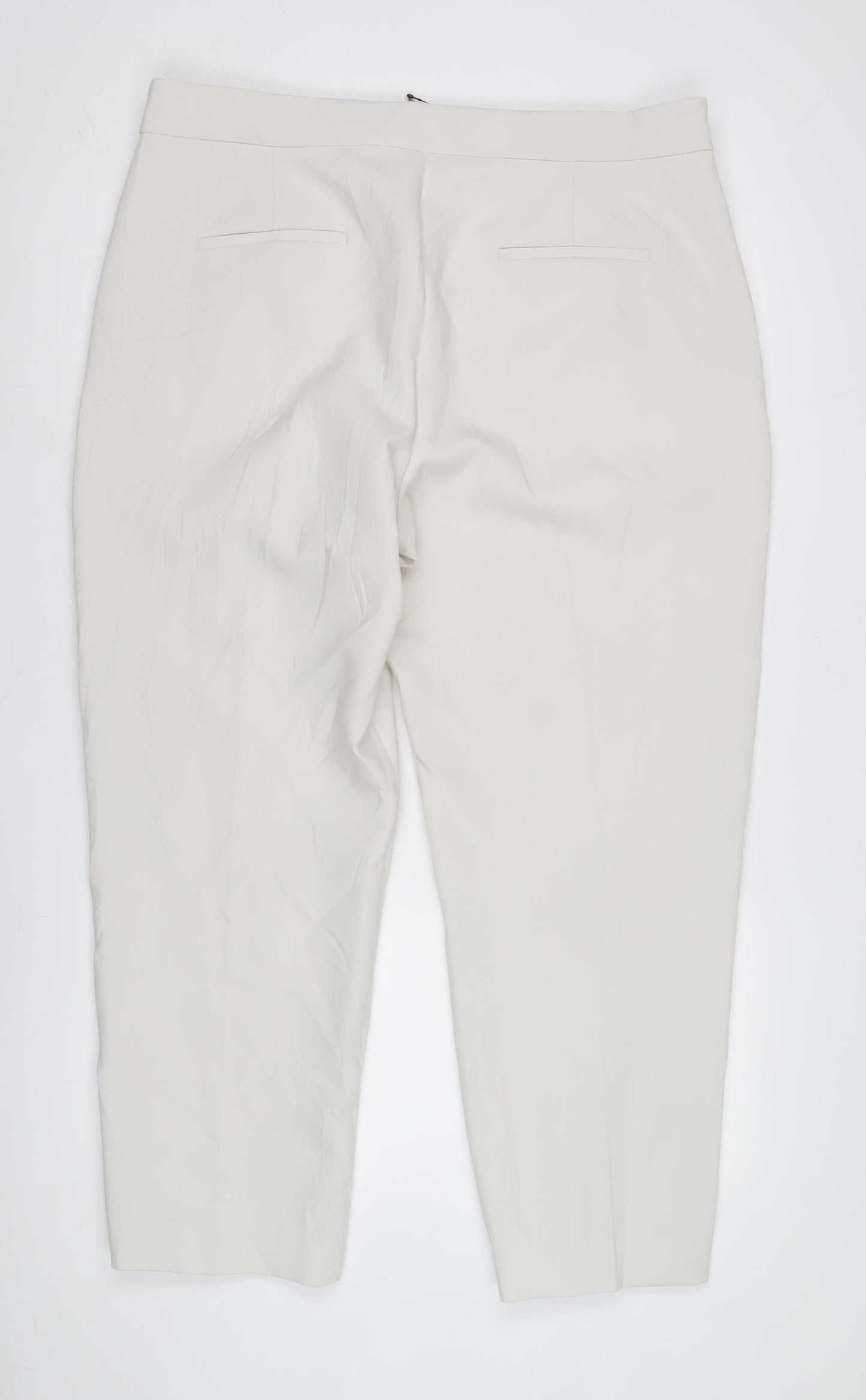 Marks and Spencer Women's Ivory Trousers Size 12