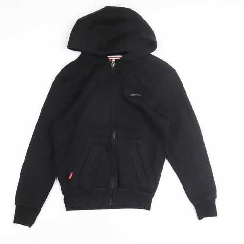 Slazenger Boys Black Full Zip Hoodie 7-8 Years