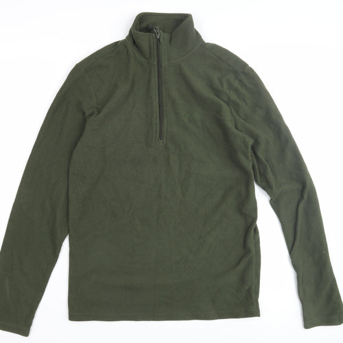 Peter Storm Men's XS Green Fleece 1/4 Zip Pullover
