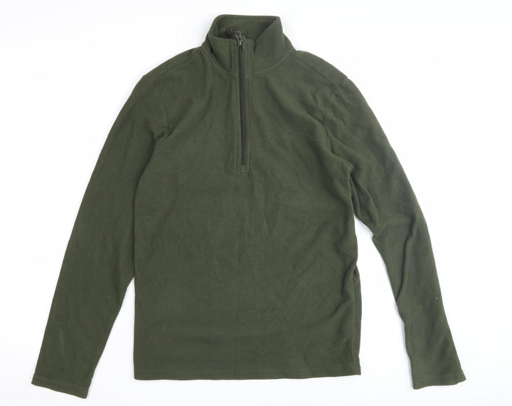 Peter Storm Men's XS Green Fleece 1/4 Zip Pullover