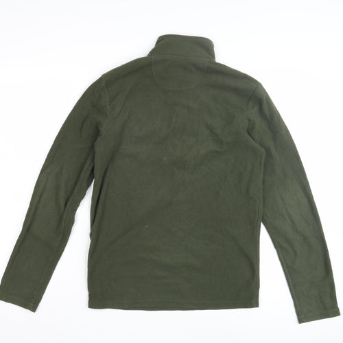 Peter Storm Men's XS Green Fleece 1/4 Zip Pullover