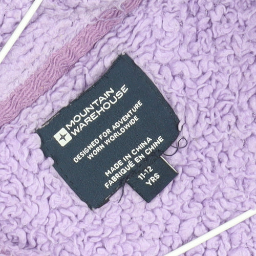 Mountain Warehouse Teens Purple Full Zip Hoodie 11-12 Yrs