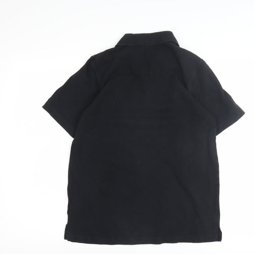 Cotton Traders Men's Black Polo Shirt, Size S