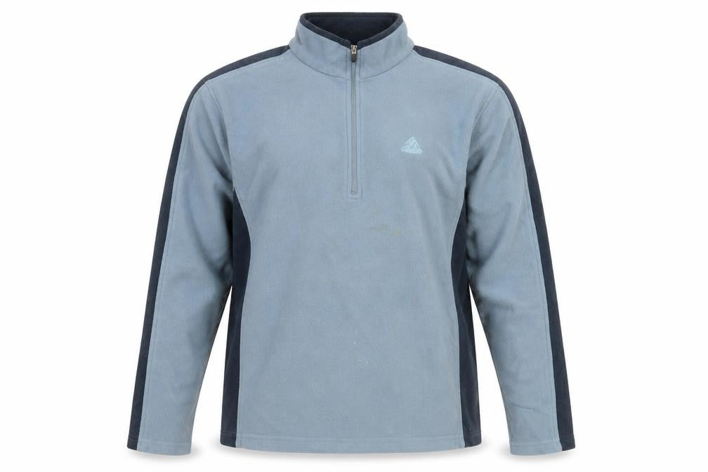 Front view of Outdoor Discovery Men's Blue Fleece Sweatshirt, S, Good