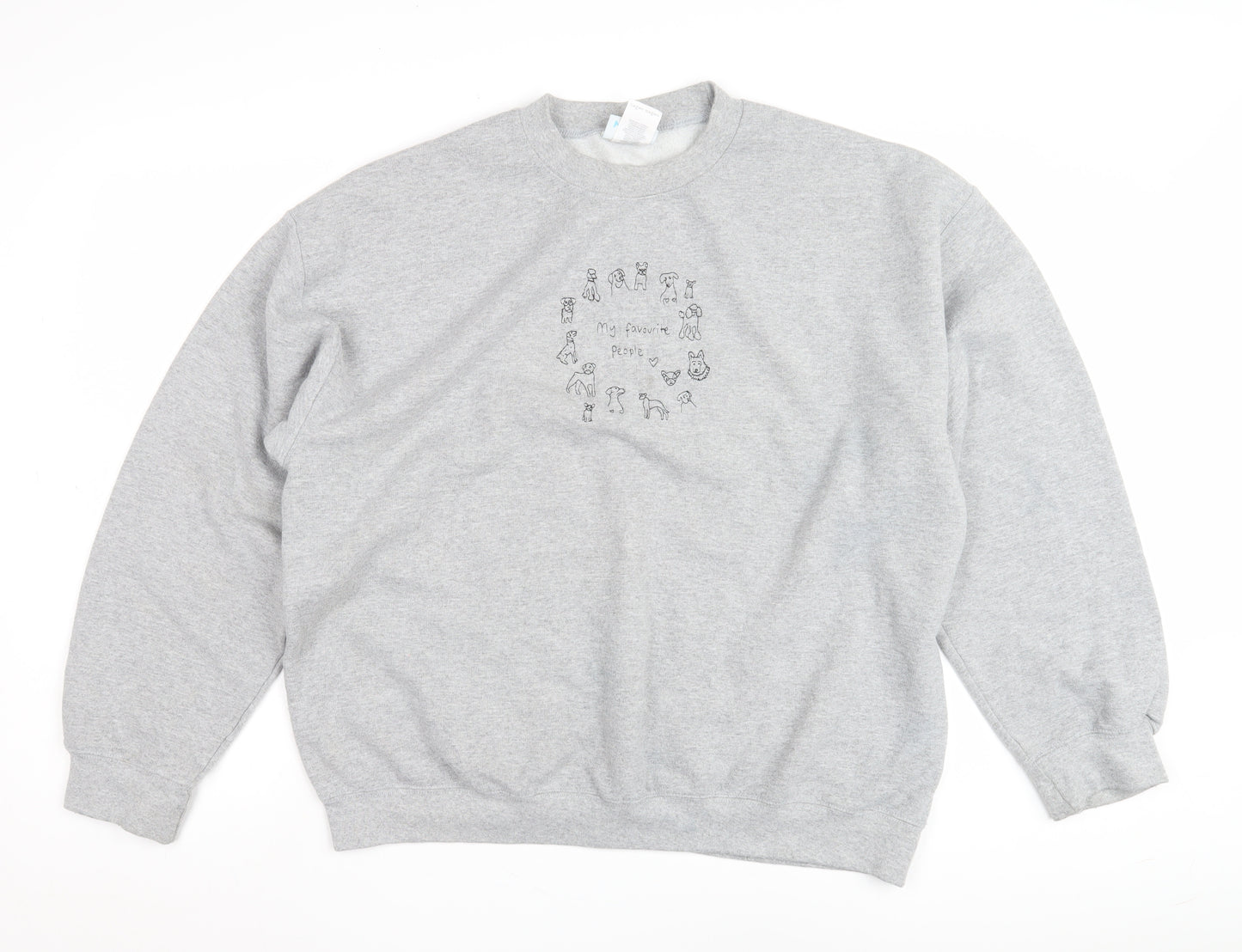 Emma Warren Unisex Grey XL Graphic Sweatshirt