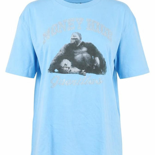 Money Blue Gorilla Rhinestone T-Shirt XL Unisex