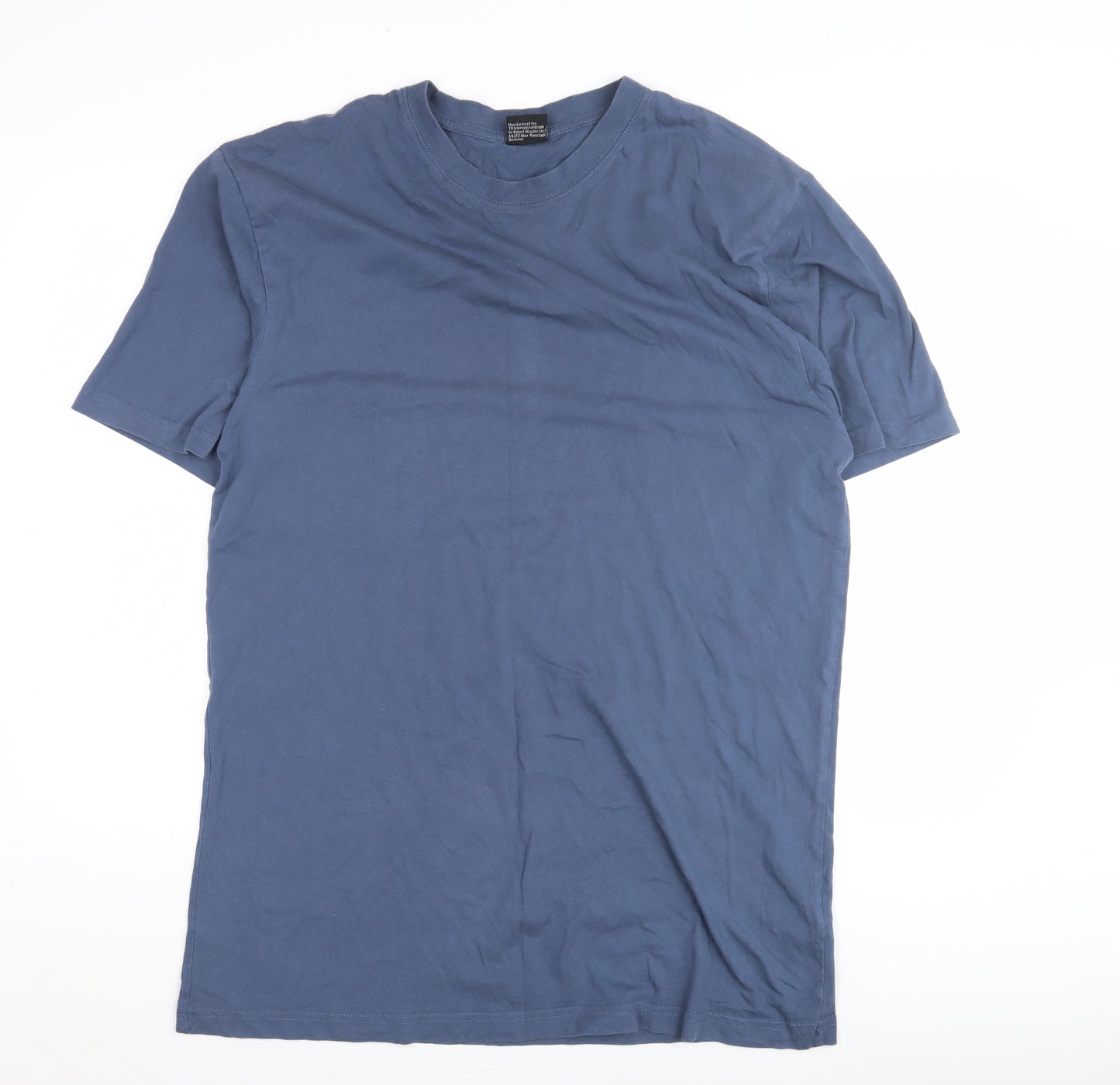 Urban Classics Men's Blue L Cotton T-Shirt