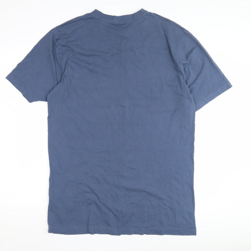 Urban Classics Men's Blue L Cotton T-Shirt