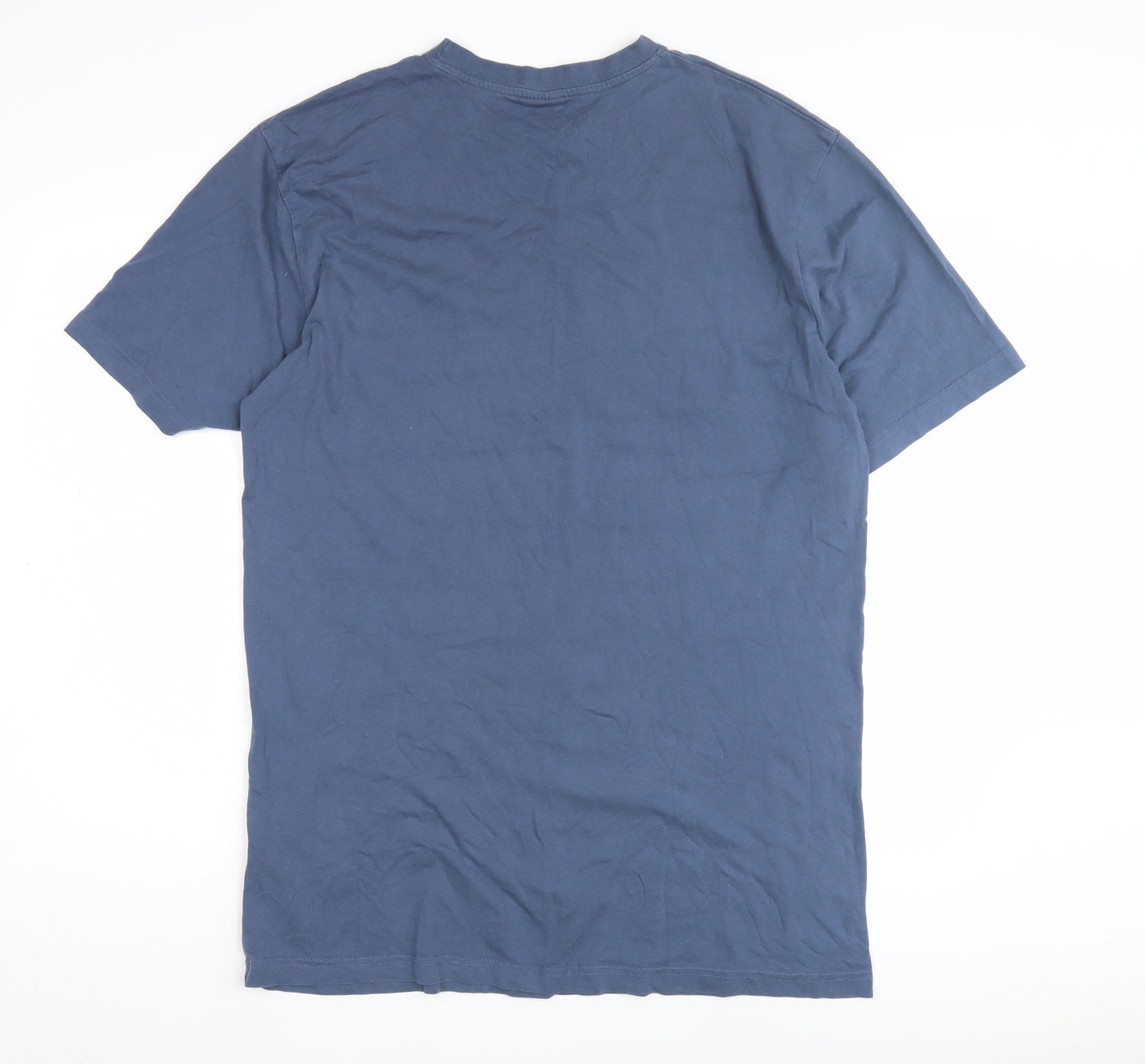 Urban Classics Men's Blue L Cotton T-Shirt