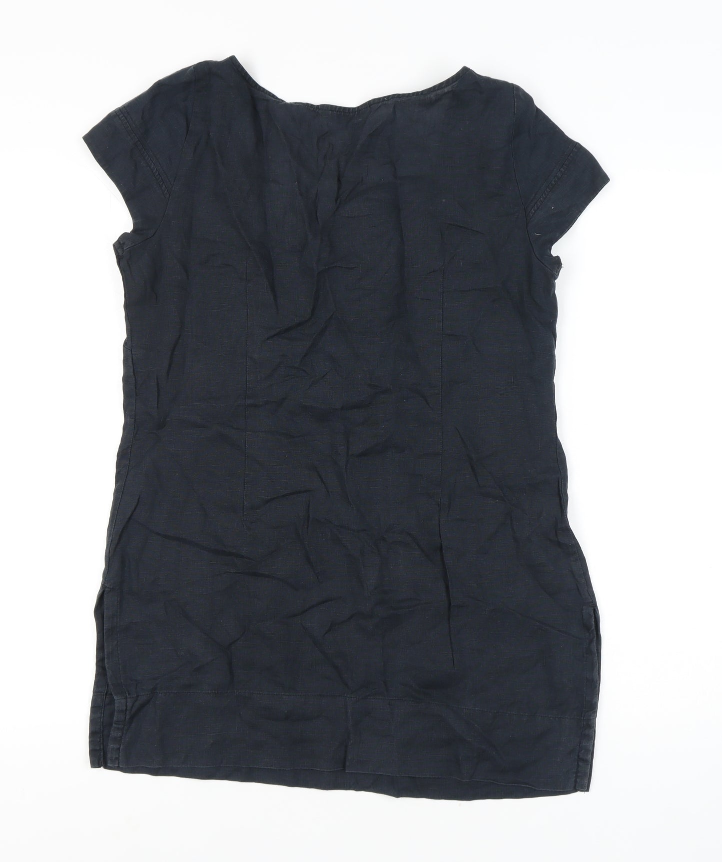 Marks and Spencer Women's Black Linen Blouse, Size 12