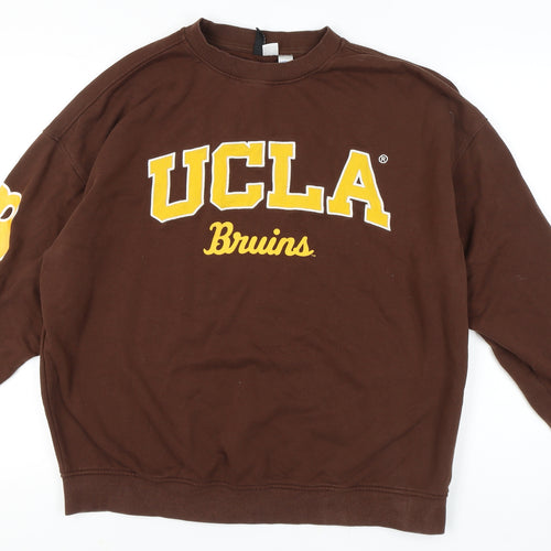 H&M Unisex Brown UCLA Sweatshirt - Medium