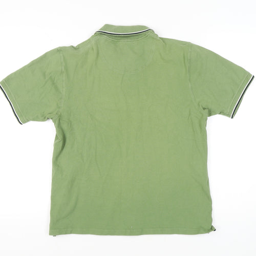 Marks and Spencer Men's Green Polo Medium