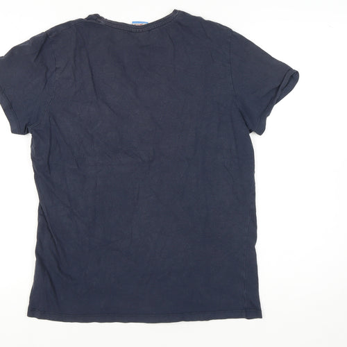 Jack & Jones Men's Blue Medium Crew Neck T-Shirt