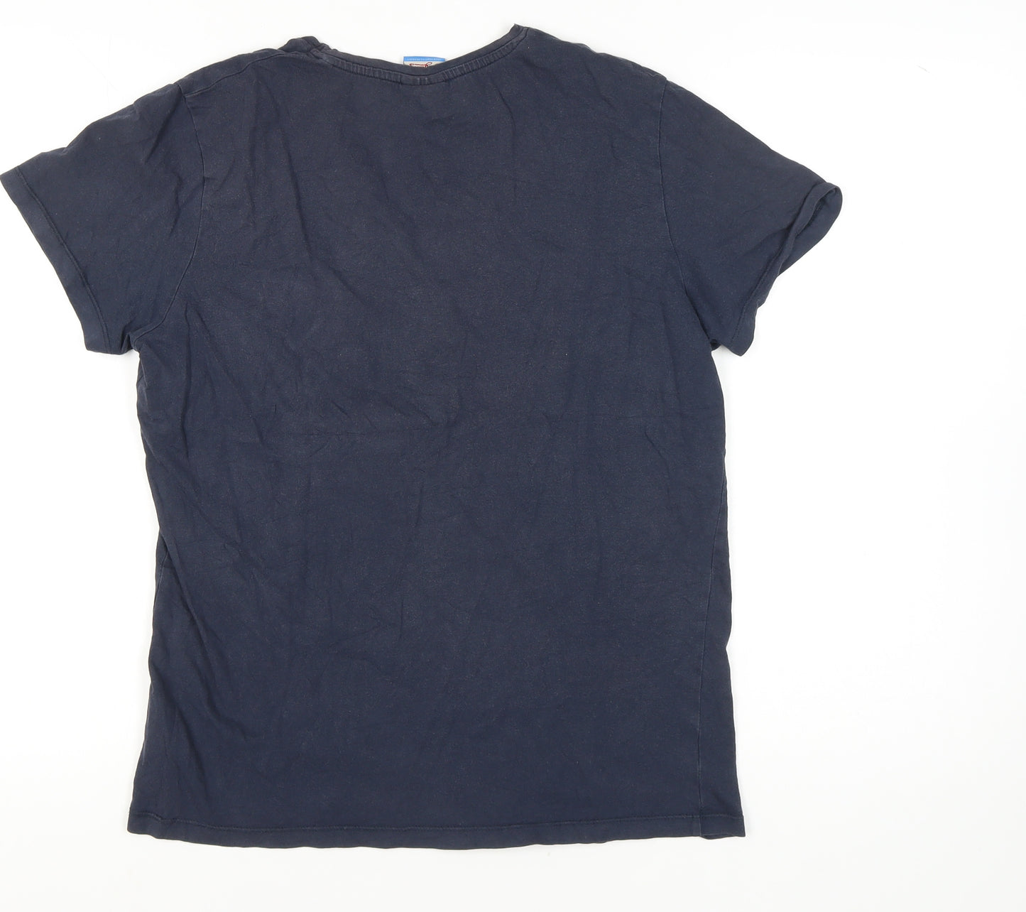 Jack & Jones Men's Blue Medium Crew Neck T-Shirt