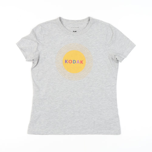 Jigsaw Women's Grey XS Basic Crew Neck T-Shirt