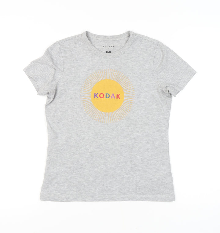 Jigsaw Women's Grey XS Basic Crew Neck T-Shirt