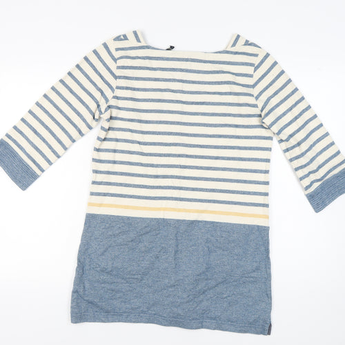 Seasalt Women's Multicoloured Size 10 Striped Shift Dress