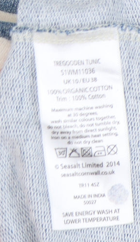 Seasalt Women's Multicoloured Size 10 Striped Shift Dress